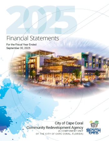 Cover of 2025 community redevelopment agency financial report